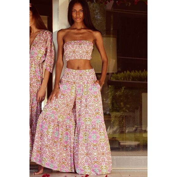 Anthroplogie Misa Ziba Veranda Floral Pants Size L - Picture 1 of 7